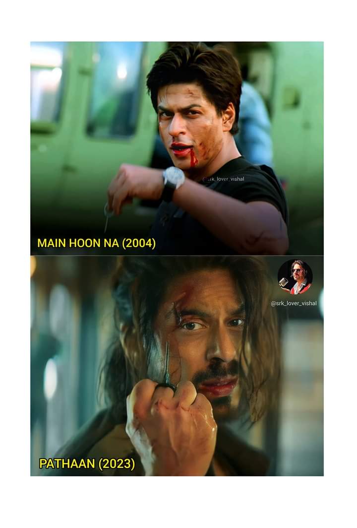 𝟏𝟗 𝐲𝐞𝐚𝐫𝐬 𝐨𝐟 𝐠𝐚𝐩 ❤️🥺

#19yearsofmainhoonna 
#ShahRukhKhan 
#Pathaan

Sir Dr @iamsrk