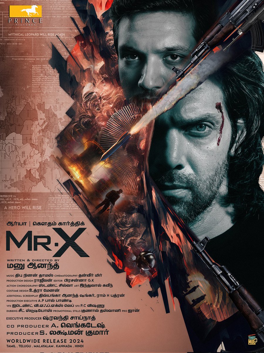 Gautham Trends™ (@gautham_trends) on Twitter photo #GK18 #GauthamKarthik
Here is the first look poster of #MrX.
Motion poster - youtu.be/9MouF-2PTlo
<a href="/Gautham_Karthik/">Gautham Ram Karthik</a> & <a href="/arya_offl/">Arya</a>
Directed by <a href="/itsmanuanand/">Manu Anand</a>.
Produced by <a href="/Prince_Pictures/">Prince Pictures</a> #GK18 #GauthamKarthik
Here is the first look poster of #MrX.
Motion poster - youtu.be/9MouF-2PTlo
<a href="/Gautham_Karthik/">Gautham Ram Karthik</a> & <a href="/arya_offl/">Arya</a>
Directed by <a href="/itsmanuanand/">Manu Anand</a>.
Produced by <a href="/Prince_Pictures/">Prince Pictures</a>