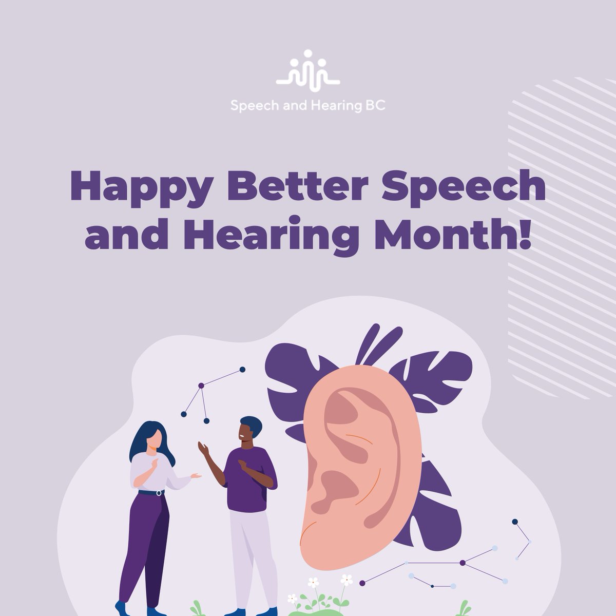 Today marks the beginning of #BetterSpeechandHearingMonth! 

Every year, the month of May is dedicated to raising public awareness about communication and hearing health.

This month, we will be using our social media channels to do just that. Stay tuned! 

#IamSHBC