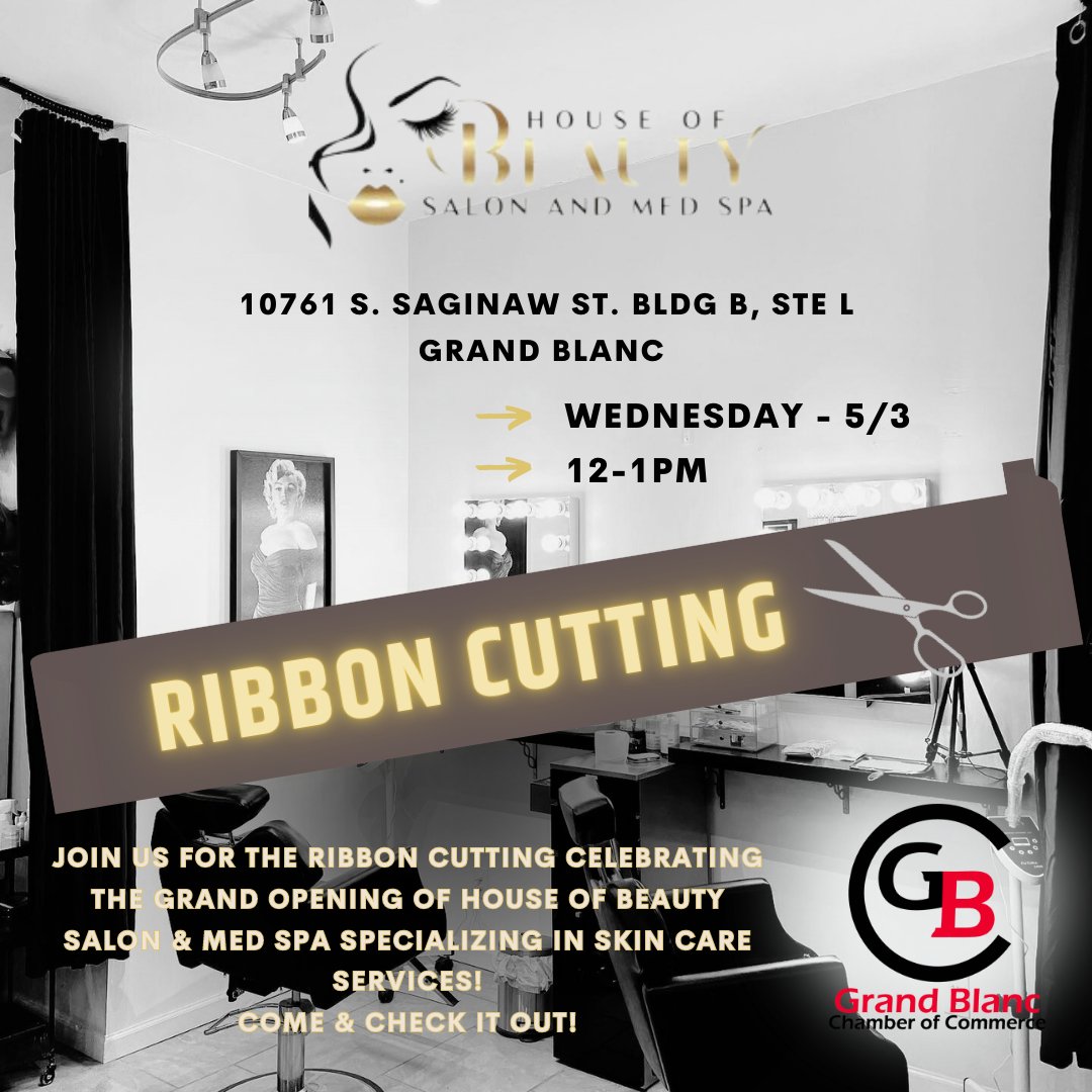 GB_Chamber's tweet image. Join us Wednesday at House of Beauty and Friday for Good Morning Grand Blanc! conta.cc/41U3dFd
