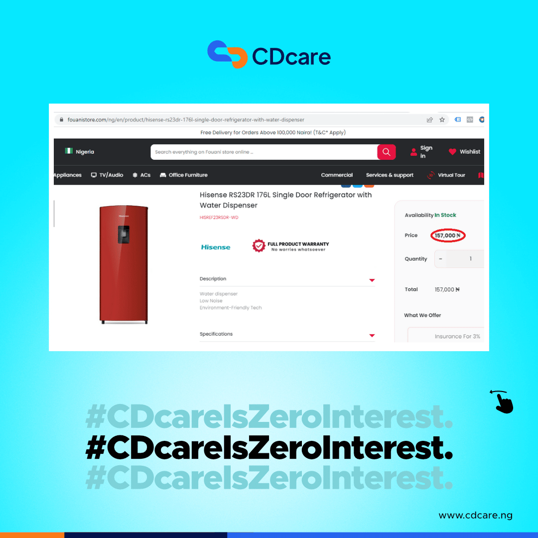 CDcareNG's tweet photo. All items on the CDcare app are sold at normal market price when you compare our prices with leading Nigeria suppliers.
Visit https://t.co/rgqDFXzOlT to start paying small small today
#CDcareIsZeroInterest #paysmallsmall #ZeroInterest #normalmarketprice #savetopaylater https://t.co/C46iaLPkYn