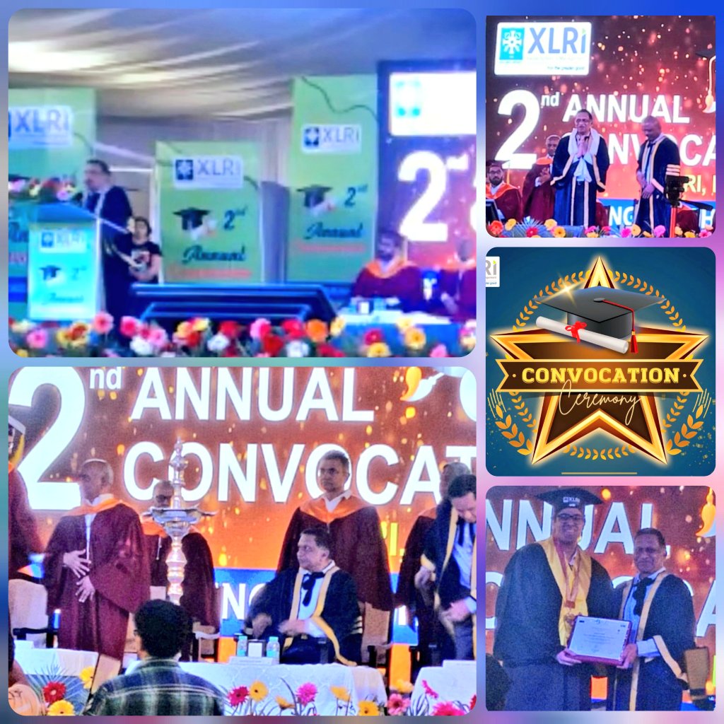 Addressing 2nd Annual Convocation Ceremony of XLRI-Delhi NCR as Chief Guest, C&MD #HPCL Dr. Pushp Joshi emphasised that nothing in life comes without hardwork, without effort. He said, 'If we decide to remain afloat on our past glory, we won't be able to achieve anything unless…