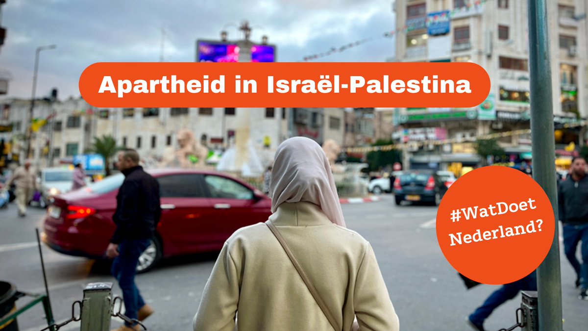 Israël voert apartheidspolitiek tegen de Palestijnen. De situatie verslechtert ondertussen in rap tempo. De vraag is dan ook: #WatDoetNederland? Tot op heden niets!

📢 Wij roepen de Nederlandse overheid op om apartheid te erkennen en concrete maatregelen te nemen. Een draadje: