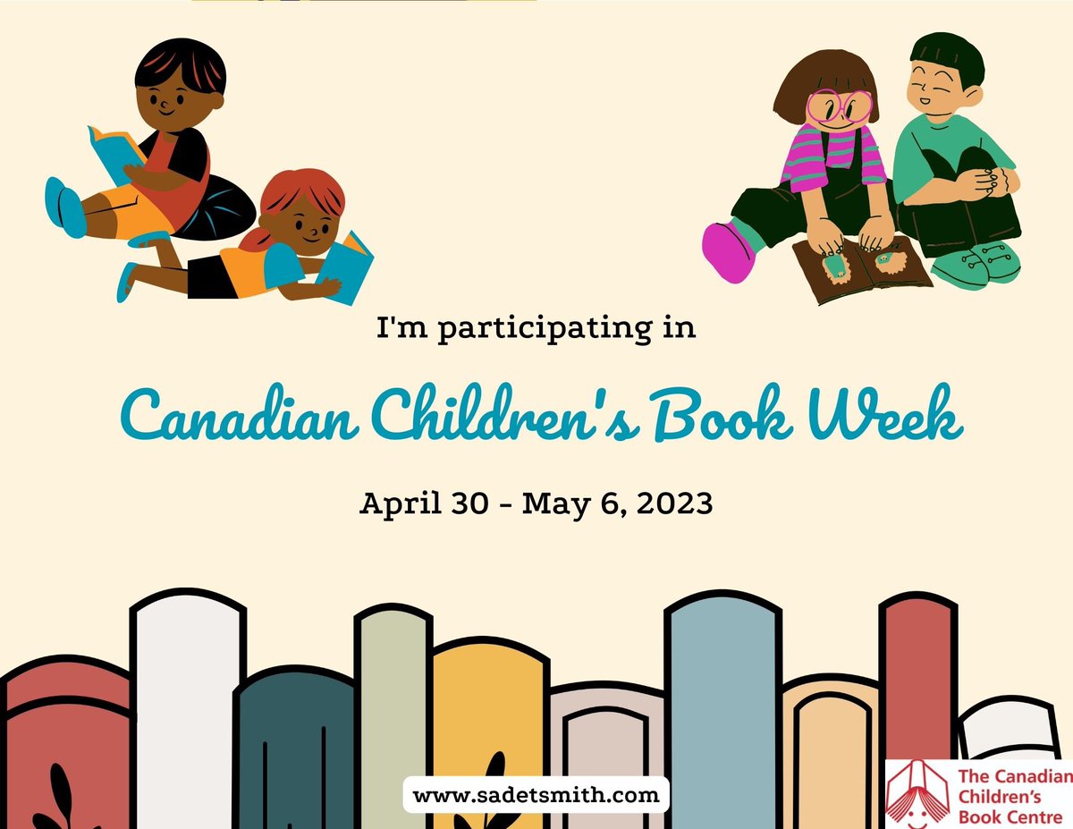 It's finally here! #CanadianChildrensBookWeek kicks off today! My buddy Ted Staunton and myself will be visiting schools in Quebec, BC and Toronto this week! THREE DIFFERENT PROVINCES! Can't wait to meet all those students and share about our work.

@kidsbookcentre