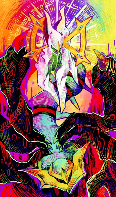 Hello!  I draw Pokemon in a colorful worldᵕ̈*