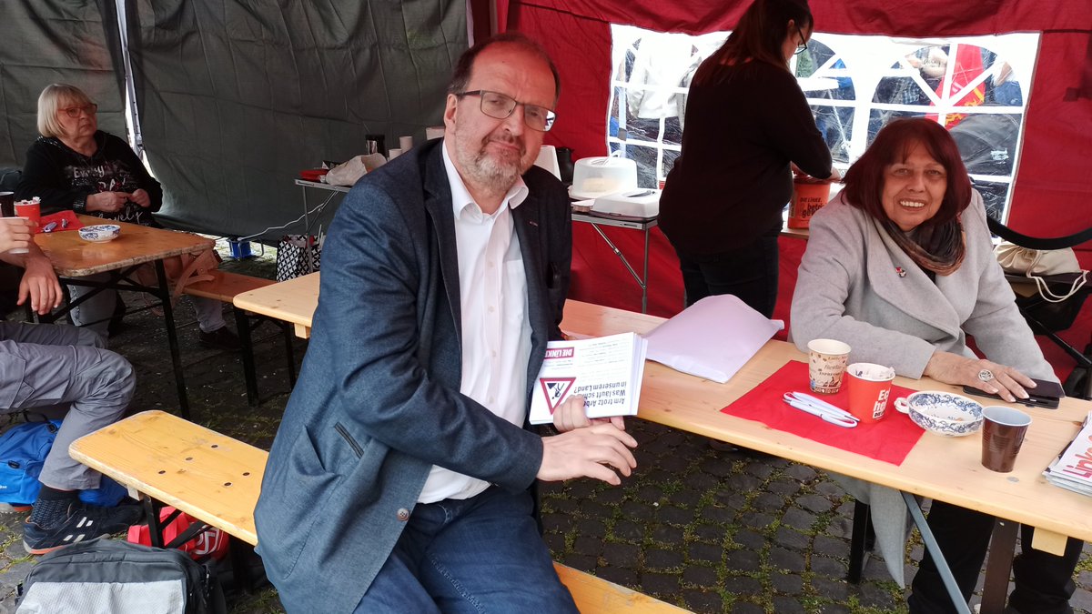 DGB, 1. Mai. Hier am Stand der LAG Betrieb &amp; Gewerkschaft. Im Wahlkreis vor Ort.