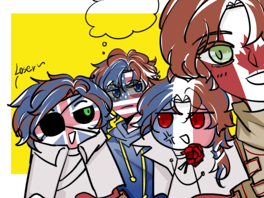 Neverla07932002's tweet photo. #countryhumansnsfw 
#CountryHumans 

uk x fra

some pictures

and American&amp;Canada https://t.co/npZbc1XYpI