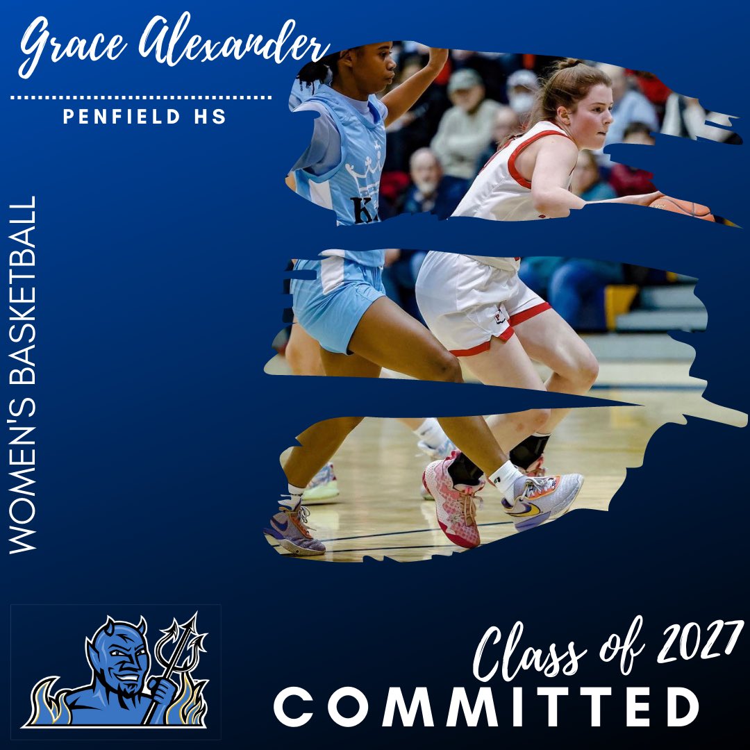 We’re so happy and excited to introduce our Class of 2027!  First up is our All-State guard,  Grace Alexander. Grace will be making her way out west from perennial powerhouse <a href="/mvogtpenfield/">Penfield Girls Basketball (Penfield HS)</a> . Welcome to the Blue Devil family  Grace! <a href="/FredBlueDevils/">Fredonia State Athletics</a>