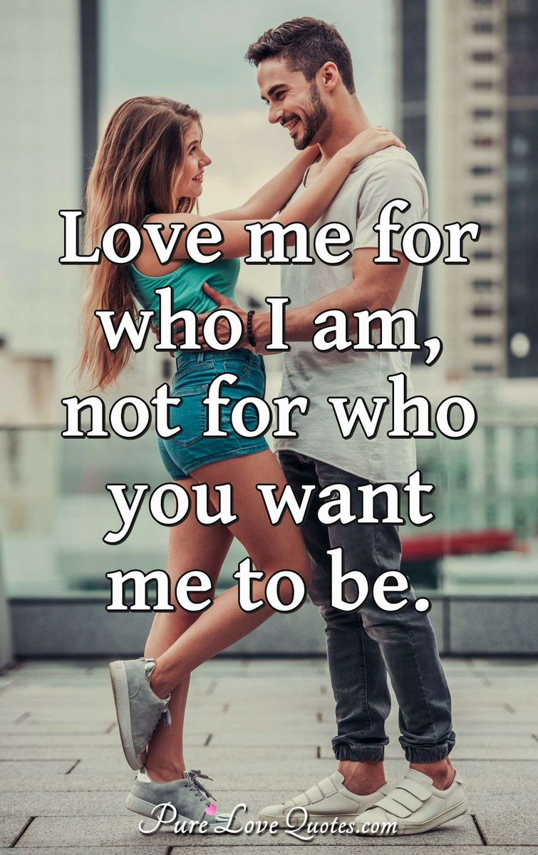 Pure_LoveQuotes's tweet photo. Love me for who I am, not for who you want me to be. #love #loveme #quotes #acceptme https://t.co/QrZBaQlG27 https://t.co/yFI5E6o4Yy