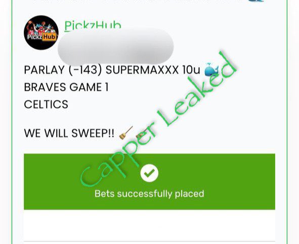 Capperleaked's tweet image. #PICKZHUB