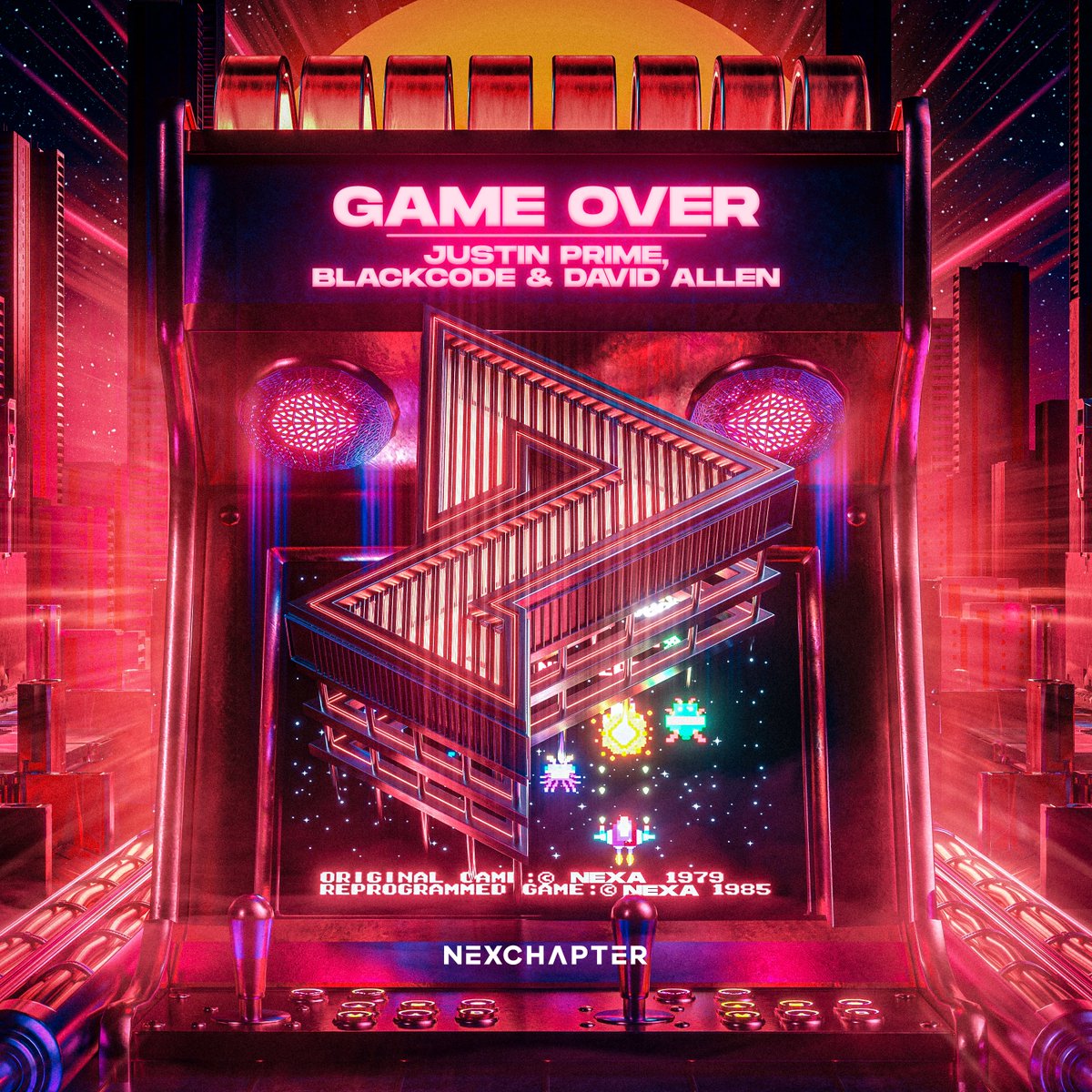 Justin Prime, Blackcode &amp; David Allen - Game Over, coming May 5 🕹️👾 Pre-save: linktr.ee/nexchapter