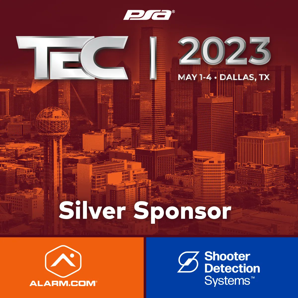 If you are in the Dallas area, please join SDS at @PSASecurity Network's TEC 2023 this week! We're proud to be supporting this great event as a Silver Sponsor. We hope to see you there! #PSATEC #SecurityOperations #ActiveShooter