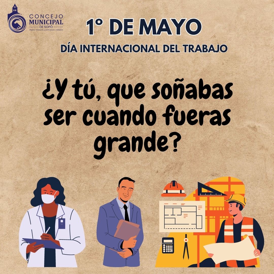 concejodesopo's tweet photo. #𝗗𝗶́𝗮𝗜𝗻𝘁𝗲𝗿𝗻𝗮𝗰𝗶𝗼𝗻𝗮𝗹𝗗𝗲𝗹𝗧𝗿𝗮𝗯𝗮𝗷𝗼 👏👷👮‍♀️👩‍🌾|| Reconocemos el esfuerzo que hacen los colombianos quienes con sus manos laboriosas y mentes creativas son la fuerza que impulsa el desarrollo económico y social de nuestro país. https://t.co/FV7mXG0Wtv