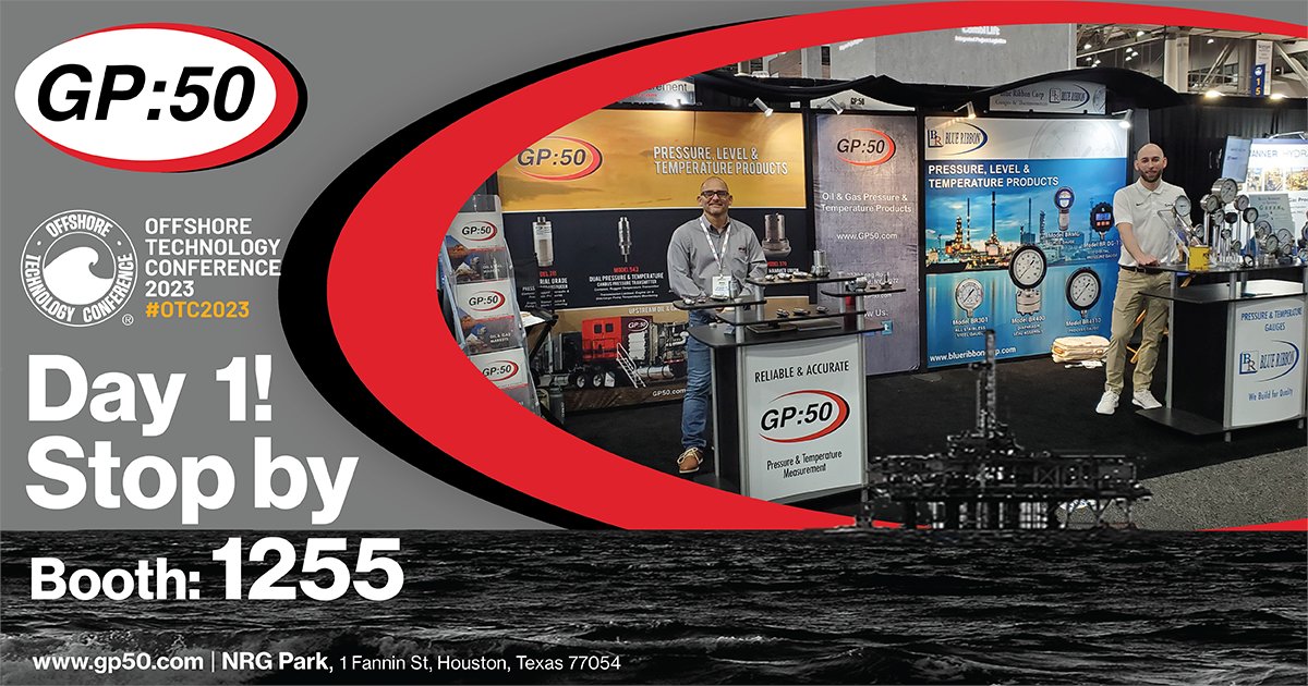 GP50_'s tweet photo. Itโs the first day of the Offshore Technology Conference (OTC)! Come stop by booth 1225, and see how GP:50 is making waves in the latest advancements in Offshore Technology!!
#GP50 #OTC2023 #OffshoreTech #PerformanceUnderPressure #Transducer https://t.co/zt9nAYbfWO