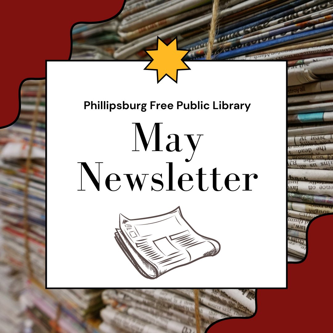 pburglibrary's tweet photo. Our May newsletter is here!

Visit https://t.co/FIJ9qwpZGl to find out what's happening at the library this month! https://t.co/6Lk6H3XjsV