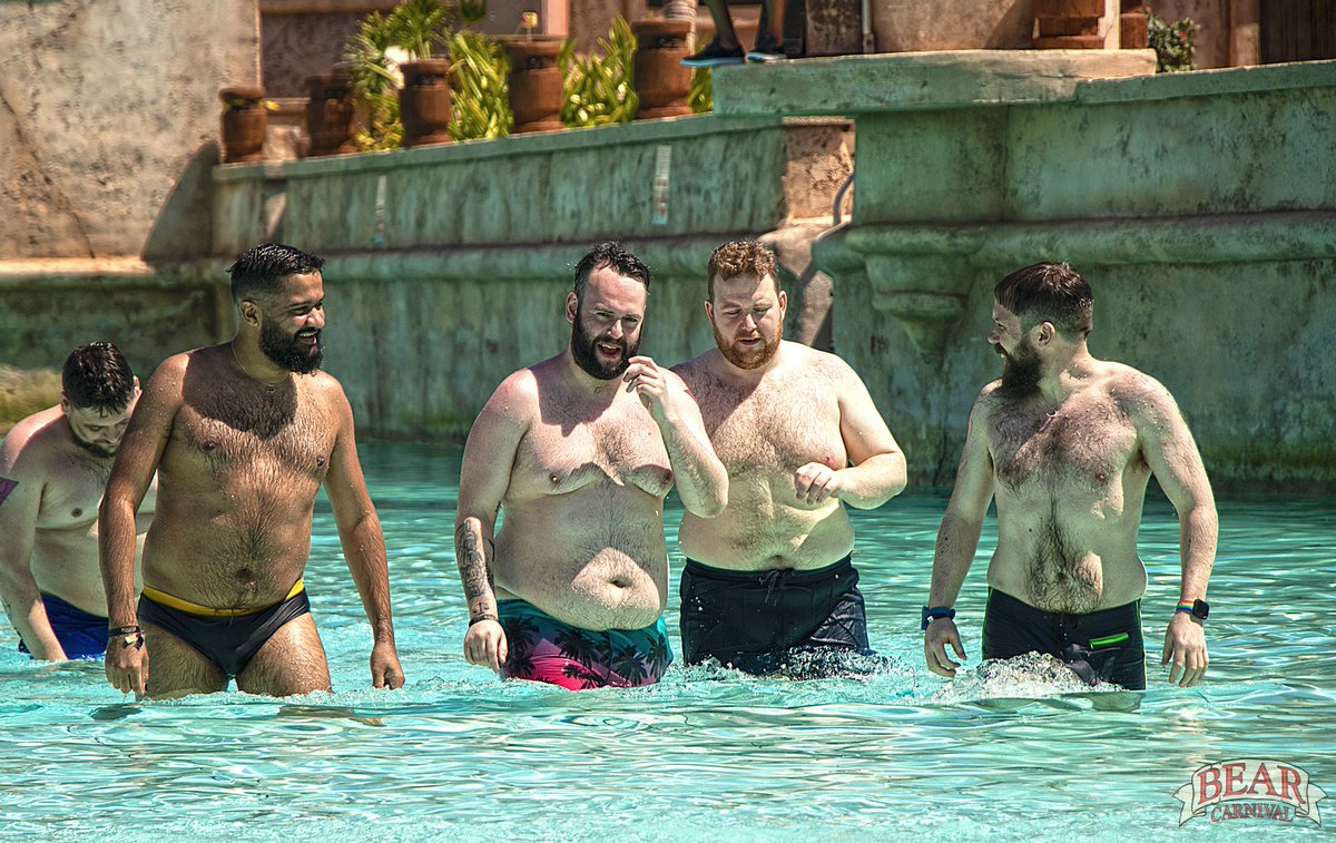bearcarnival's tweet photo. Waterpark 2023 pictures at @aqualandGC are available! Full album at our Facebook page 👉🏻https://t.co/Gjq1aLyT9T
#bears #gaybears #gaymen #gaychub #chub #chubbies #bearparty #bearcarnival #bearweek #bearfun #gayparty https://t.co/k7cSiuYWYo