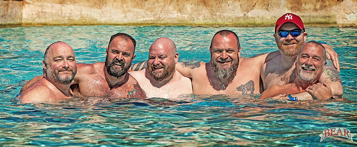 bearcarnival's tweet photo. Waterpark 2023 pictures at @aqualandGC are available! Full album at our Facebook page 👉🏻https://t.co/Gjq1aLyT9T
#bears #gaybears #gaymen #gaychub #chub #chubbies #bearparty #bearcarnival #bearweek #bearfun #gayparty https://t.co/k7cSiuYWYo