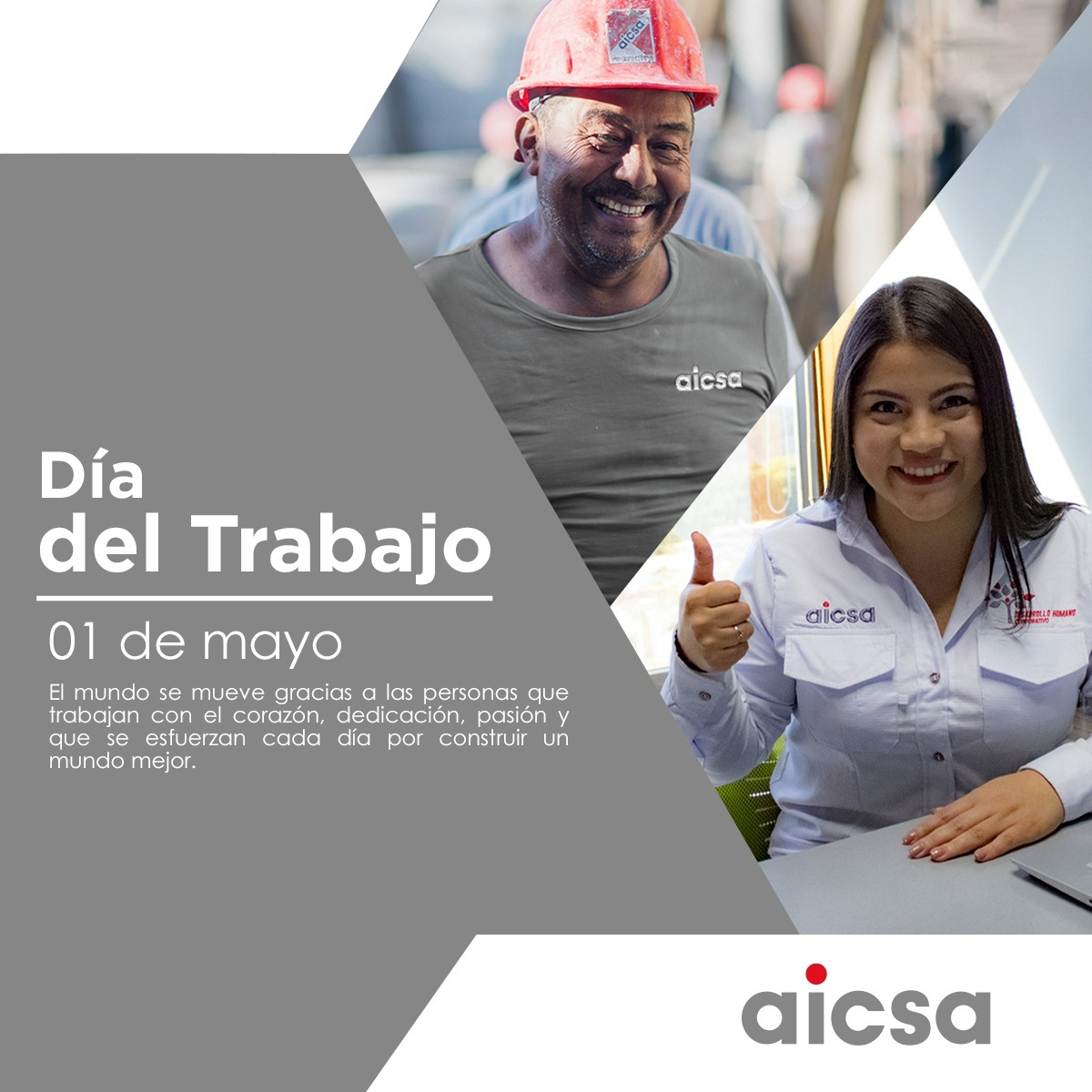 ¡Feliz Día del Trabajo! 
Como corporación estamos orgullosos de tener a más de 1,800 colaboradores que cada día se esfuerzan por construir un mundo mejor.

#DíadelTrabajo #SomosAICSA #CorporaciónAICSA #Guatemala #ValorHumano
