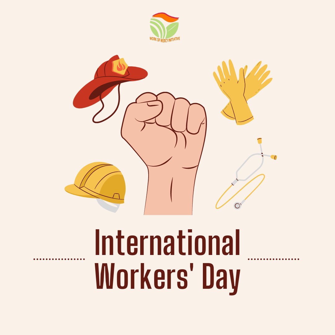 Workofmercy's tweet photo. Happy International Workers' Day to workers all over the world. 

#SolidarityForever
#internationalworkersday 
#charity 
#SDGs https://t.co/ZSBUJEx9Sq
