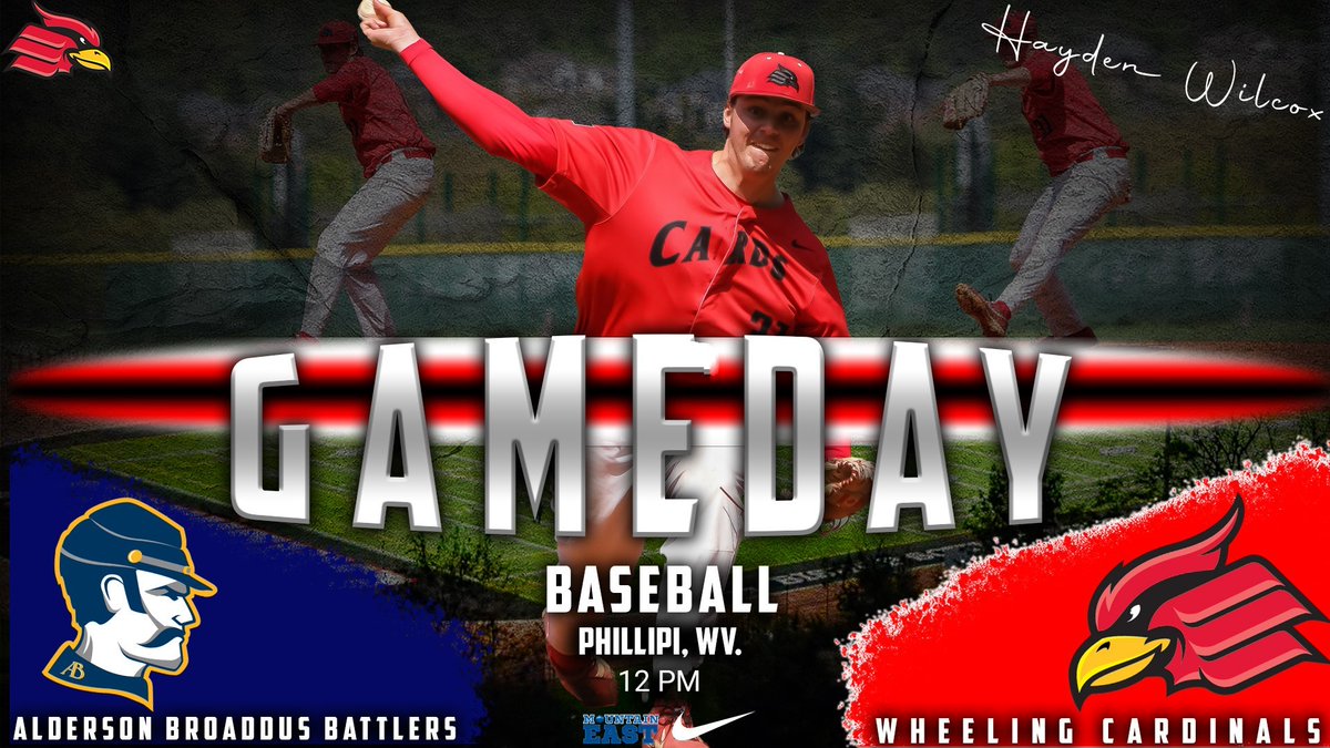 Our final stop is Philippi, West Virginia as <a href="/WU_baseball/">WU Baseball</a> wraps up their 4-game set with Alderson Broaddus! First pitch is at noon with a chance to clinch a playoff spot #GoCards

📺 Watch Live: mountaineast.tv/aldersonbroadd…
📈 Live Stats: gobattlers.com/sidearmstats/b…