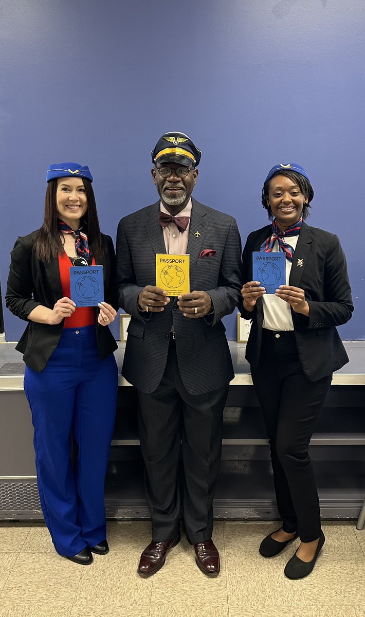 Flight Crew Reporting for duty! At Douglass, 𝑾𝒆 𝑮𝒐 𝑻𝒉𝒆 𝑬𝒙𝒕𝒓𝒂 𝑴𝒊𝒍𝒆. ✈️ 
Happy Staff Appreciation Week!
#TeacherAppreciationWeek #StaffAppreciationWeek
 #WeGoTheExtraMile
#DouglassDolphins
#FlightCrew