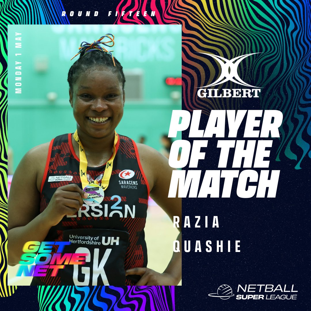 5⃣Turnovers 4⃣Intercepts 2⃣Deflections The stats don't lie for @R_Quashie_ who's standout performance sees her earn the @GilbertNetball Player of the Match Award 🏅 #GetSomeNet | #NSL2023