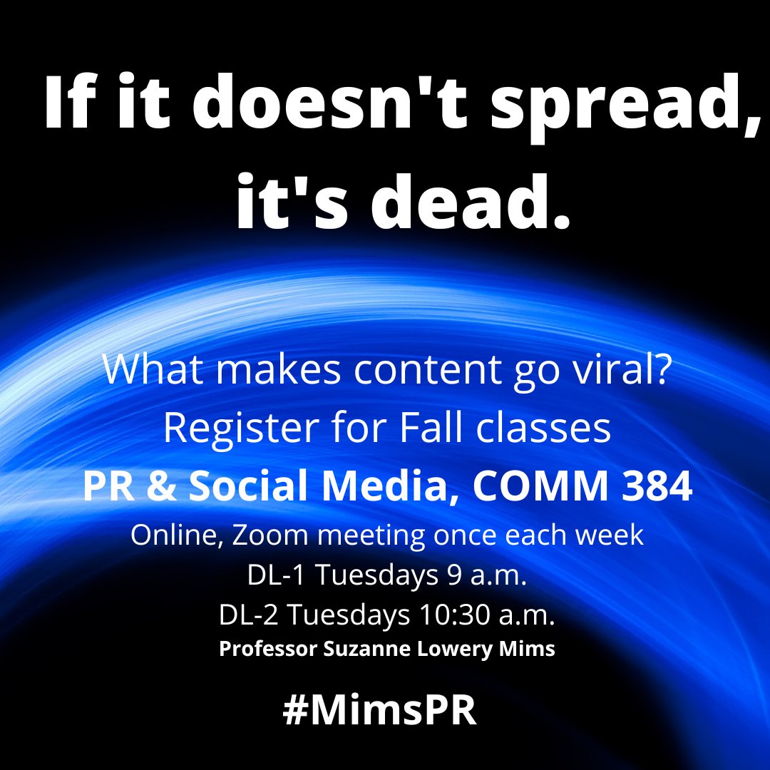 Join PR&amp;SM for fall semester for hands-on practice in strategic content creation. Open to students of all majors, no prereq's (error in Patriot Web lists prereq's - contact smims@gmu.edu for override.)