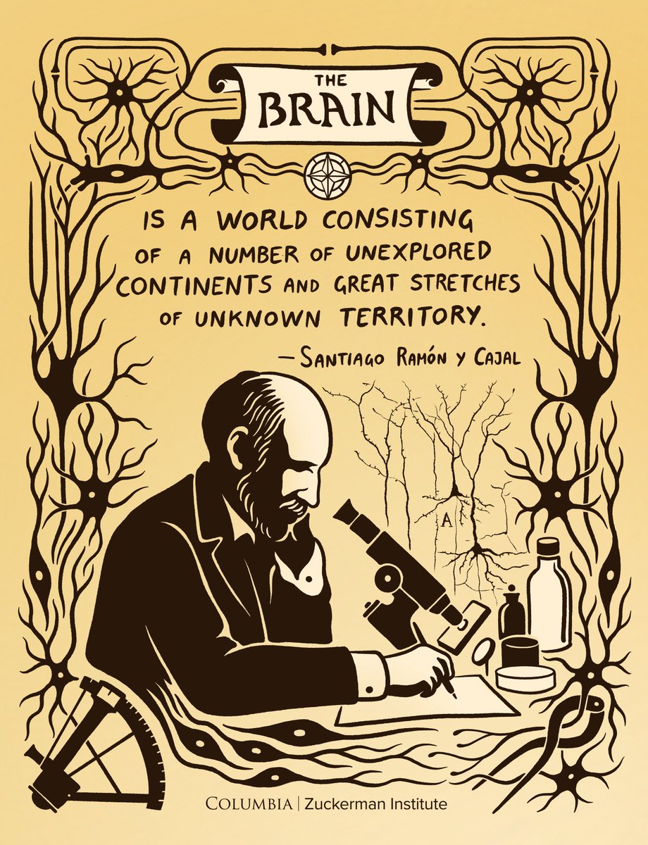 These words, from neuroanatomy pioneer Ramón y Cajal well over a century ago, remain current. Since his time, explorations of the brain have only revealed it to be more expansive than perhaps Cajal even imagined.  
Happy Birthday, Ramón! 🧠
#neuroscience #RamonyCajal