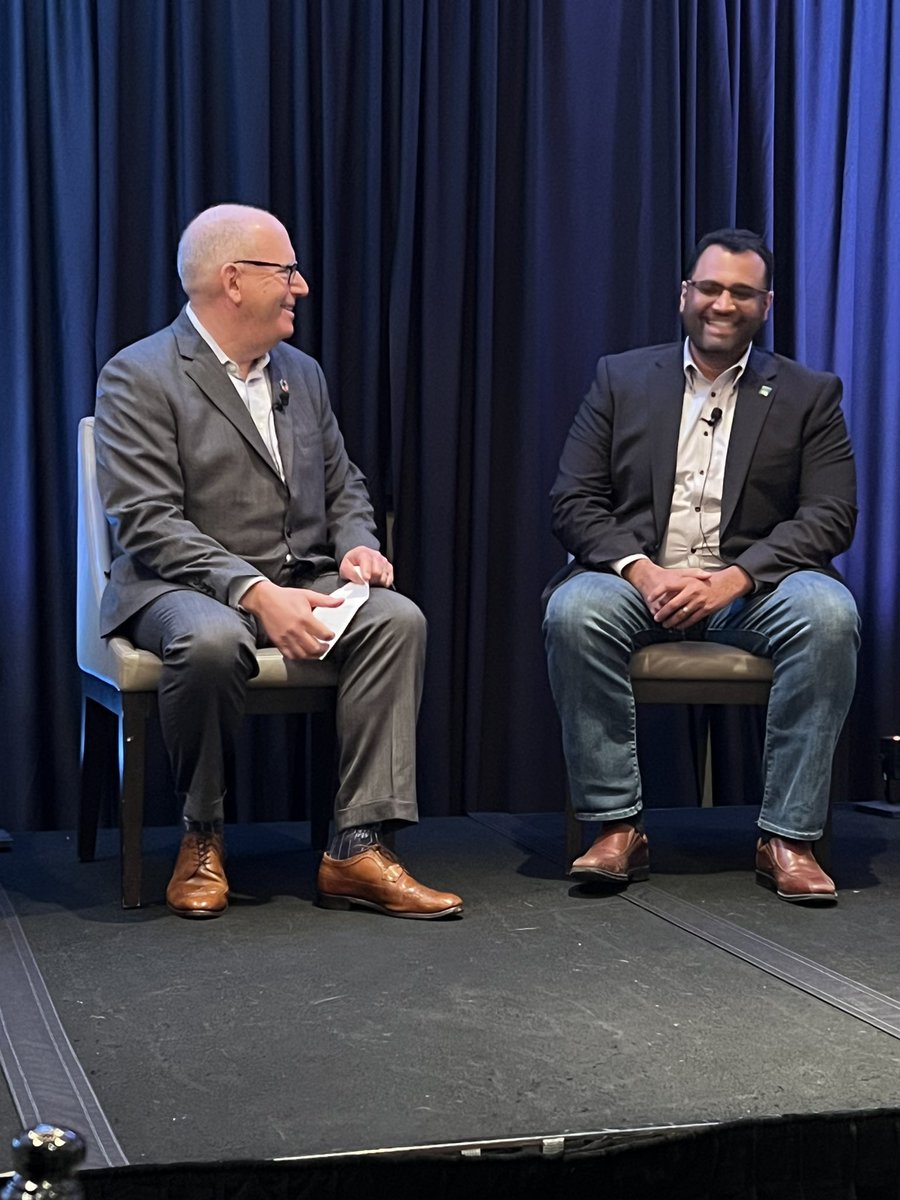Attending @3BLMedia #sustainabbility event this morning in Dallas. Amazing to see my old colleague <a href="/daveyarmon/">Dave Armon</a>… now interviewing Bhushan Joshi of <a href="/ericsson/">Ericsson</a>