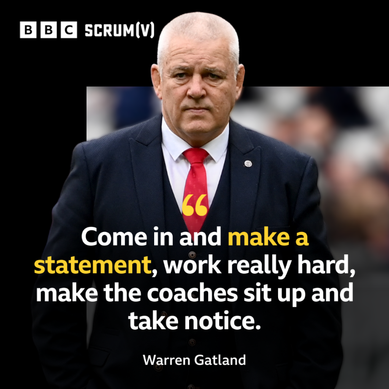 BBCScrumV's tweet photo. Warren Gatland has a message to those in his World Cup training squad 💪 

More on the announcement here ⤵️

#BBCRugby | #RWC2023