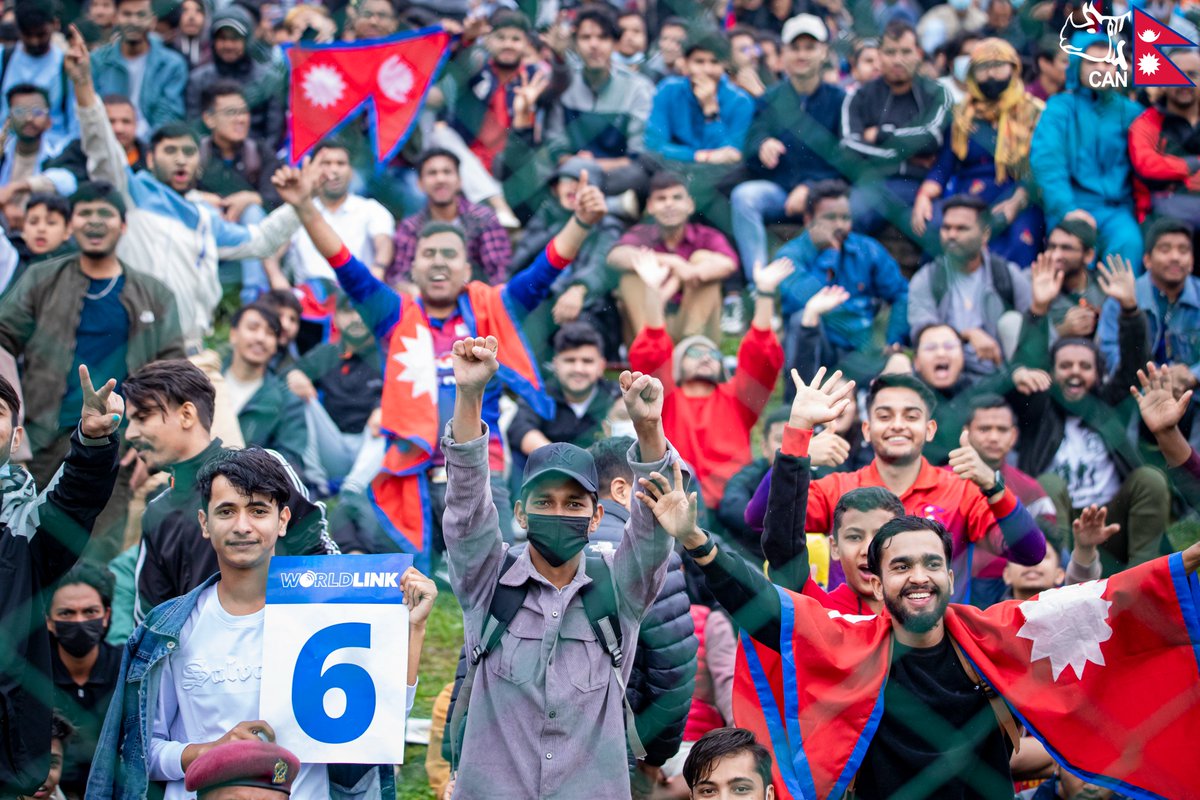 CricketNep's tweet photo. To our loving fans who stood with us through the pouring rain: you are the true MVPs! ⭐
Your love and support gave the team the encouragement to perform in the #ACCPremierCup Final!

#NEPvUAE | #RoadToAsiaCup | #weCAN https://t.co/aMFGFrBjHE