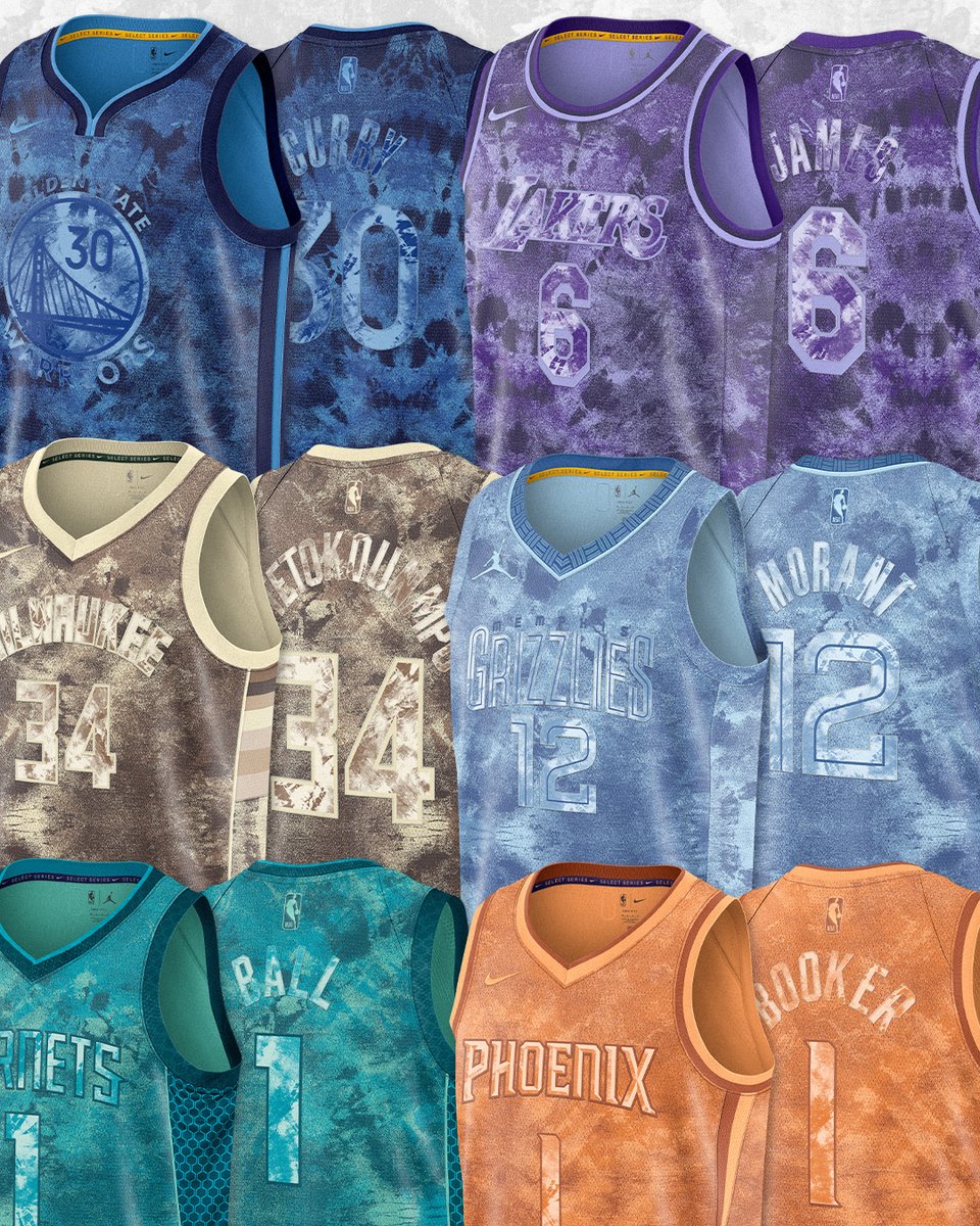 NBASTORE's tweet photo. Jersey drop alert! 👀🖌 Introducing the Nike NBA Select Series ⤵️

The series is a celebration of players that fully immerse themselves on the court and in the paint. Shop the collection > https://t.co/9DLcXGBgtG 🛒 https://t.co/5gAwxXUXDV