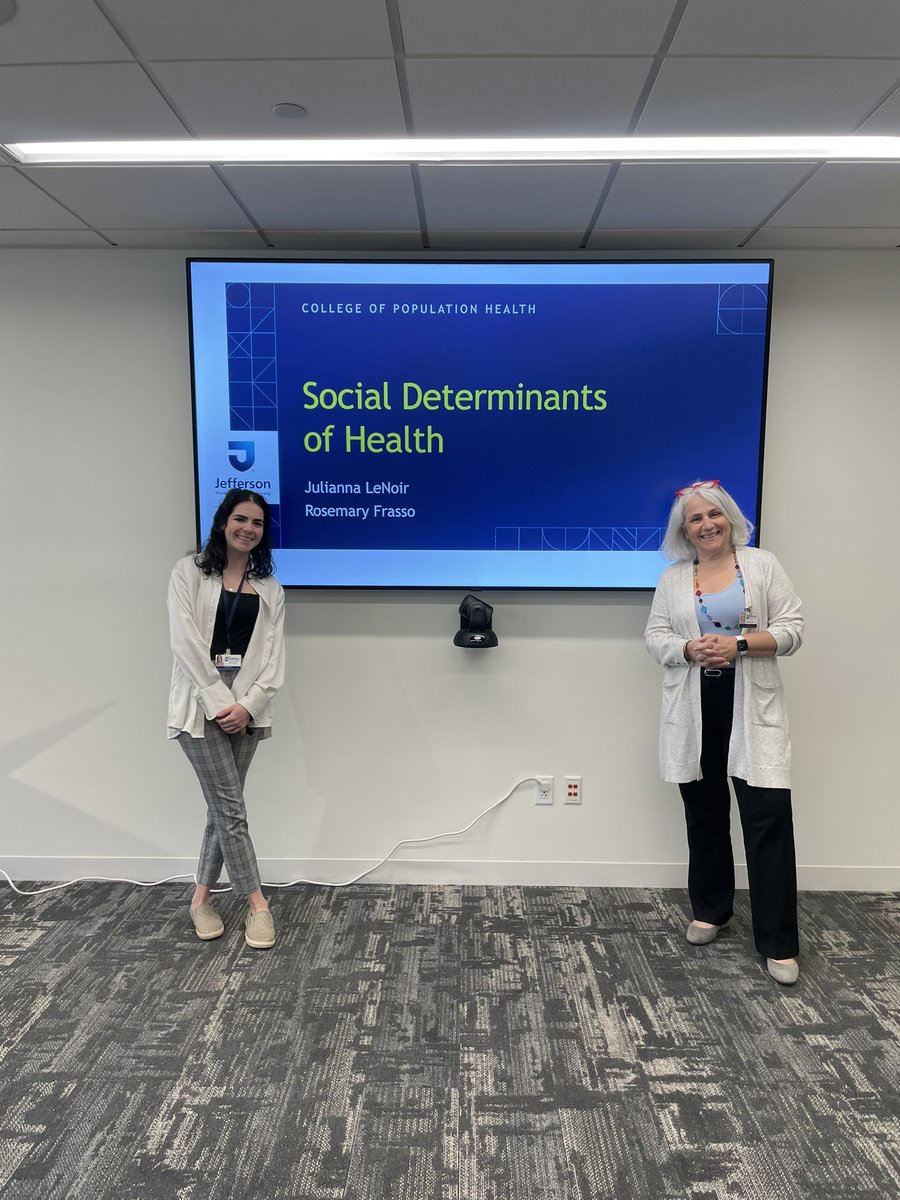 carocast1's tweet image. Today @frasso_rosemary and @juliannalenoir speaking about the #social #determinants of #health to #Community #Healthcare #Workers 
@JeffersonJCPH