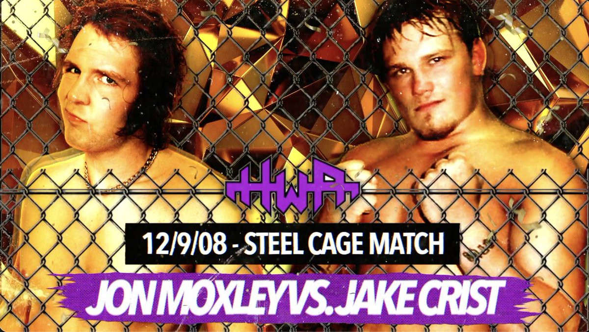 PWRevolver's tweet photo. 🚨Watch NOW &amp; RT🚨

‼️FREE MATCH‼️

Get ready for this weekends #RevolverMAYHEM, with this classic from the HWA vault!   

⛓️STEEL CAGE MATCH⛓️
Jon Moxley 🆚 Jake Crist 
12/9/08 
Hamilton, OH 

🖥️  https://t.co/MPeuGATSXb https://t.co/N2z0mg3jaA