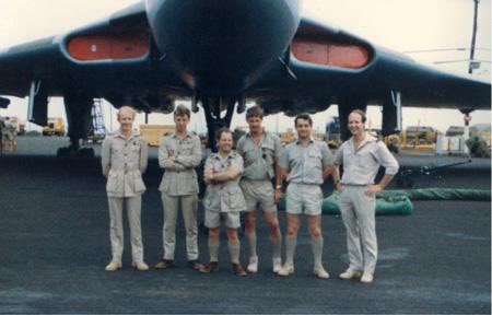 rmreeve01's tweet photo. Primary crew Black Buck 1-(my dad second left) Sqn Ldr John Reeve with crew https://t.co/IAlZHZVvA5