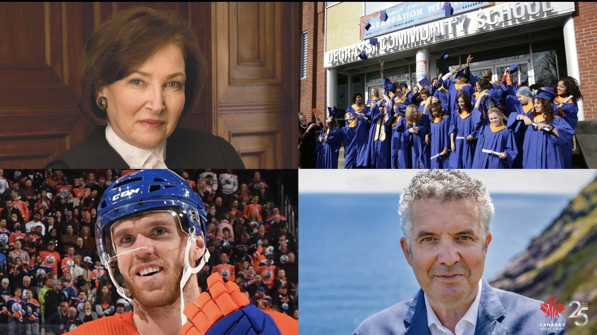 Flabbergasted &amp; floored to be included in 2023 Canada’s Walk of Fame <a href="/CWOFame/">Canada’s Walk of Fame</a> . Astounding company so far includes superstar Connor McDavid @Cmcdavid97 , The legendary <a href="/Degrassi/">Degrassi</a> and human rights champion Supreme Court Justice Rosalie Silberman Abella.  #CanadaThrives