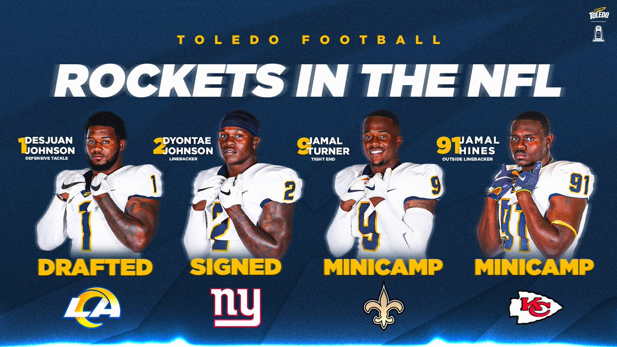 ToledoFB's tweet photo. Rockets 2023 NFL Class 🚀🎓🏆 https://t.co/6969GG5jOS