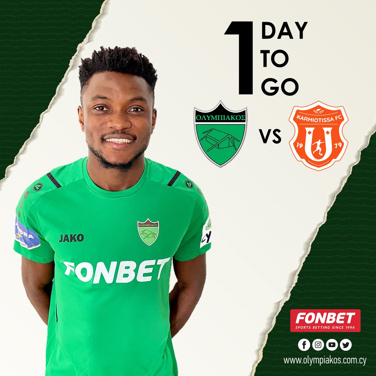 OlympiakosNic's tweet photo. ⚫🟢🦁 #OlympiakosNicosia #Taktakalas #CytaLeague #olykarm #Countdown #1day #Enoh https://t.co/SMgEvJo8c2