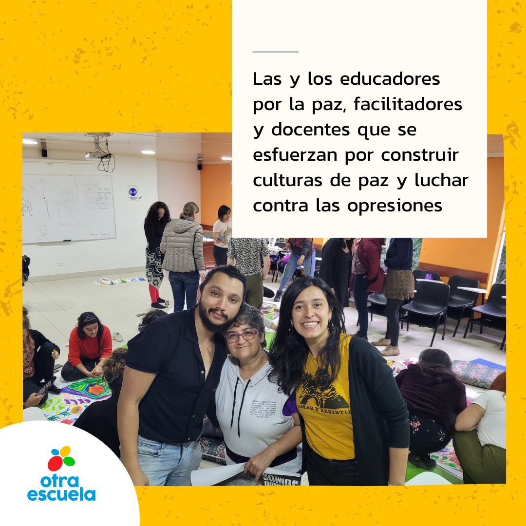 Otra_Escuela's tweet photo. Las y los educadores por la paz 🤓🕊️ https://t.co/k1810uJDtH