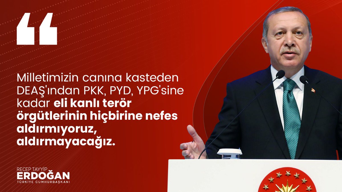 AltunerGulsen's tweet photo. Cumhurbaşkanı Recep Tayyip Erdoğan:

"(Türkiye Yüzyılı) Önümüzdeki dönemde de istihbarat teşkilatımız, Silahlı Kuvvetlerimiz, polisimiz, jandarmamızla terör örgütlerinin inlerini başlarına geçirmeyi sürdüreceğiz"

#İstikbalinYüzyılı https://t.co/qXeX1k5Hmi