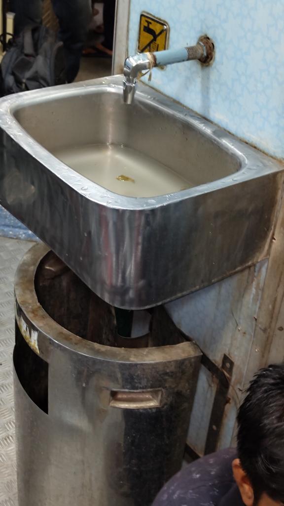 mallikarjun742's tweet photo. @IRCTCofficial Train No 16571 The sinks are choked please take action https://t.co/lVAUC3YVKF