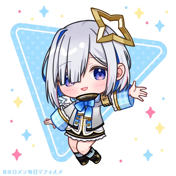 #ホロメン毎日デフォルメ   23日目:天音かなたちゃん #かなたーと   明日はわためぇ!お楽しみに〜!!!!