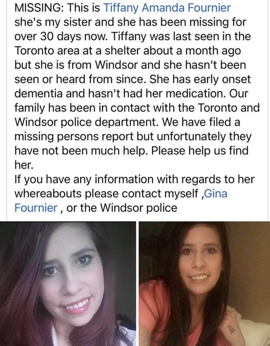Brandica_Jessy's tweet photo. #Missing #MissingPerson #PleaseRT #Canada #Toronto #Windsor #missingincanada #missingpersonscanada #dementia
This is a good friend’s sister please #share and send positive energy or prayers to this family 🙏🫶🏼💯 https://t.co/wkW8iYaoio