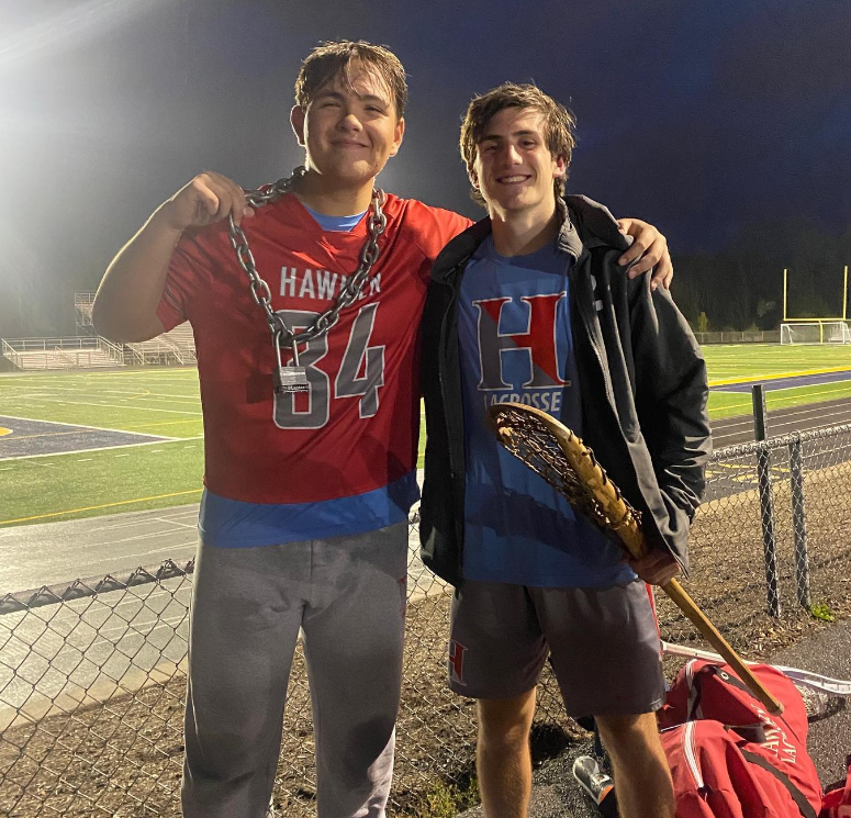 Great team win against a great @copleyboyslax team! 11-10 dub! Danny with his first career hat trick gets the mvp stick and Andres with amazing play in the cage for the lock down chain! <a href="/HawkenAthletics/">Hawks</a>