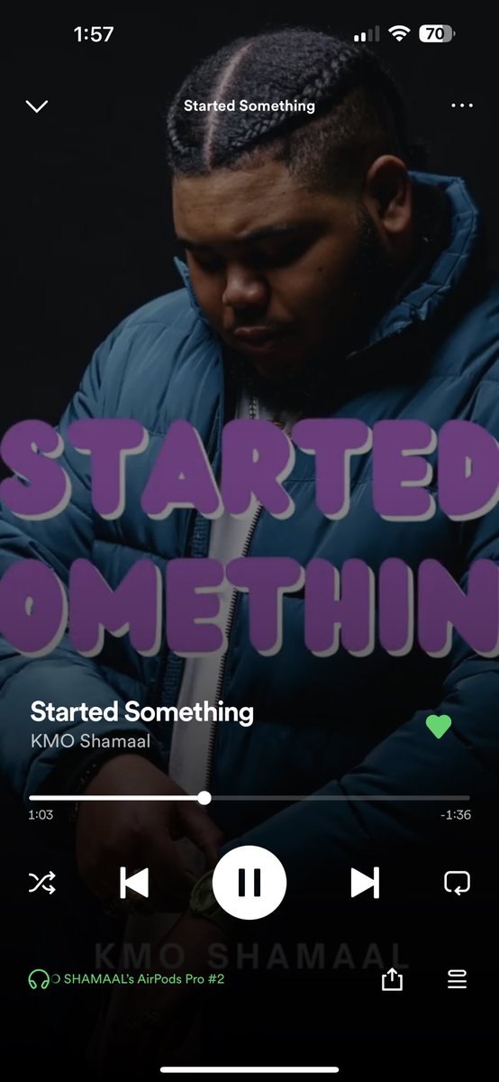 KMOShamaal's tweet photo. GO CHECK OUT MY NEW SINGLE AND COLLAB ⬇️ LINK IN BIO!
Started Something -OUT NOW ON ALL PLATFORMS 🔥🔥🔥
Down & Low - by @ReeceLache x me out now On all platforms 🔥🔥
#kmoshamaal #Songwriter #StartedSomething #DownandLow #Spotify #Applemusic https://t.co/cgGeIpkH7I