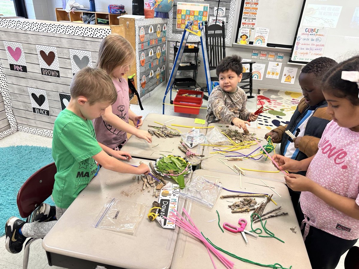 LPSfinkm's tweet photo. First grade is finishing up Module 4 by building bird nests and debating, what should happen to Pale Male’s nest! #RCSELACelebrates @RSELions @teachkjw @KeglerLisa https://t.co/Lrz4qXvwL9