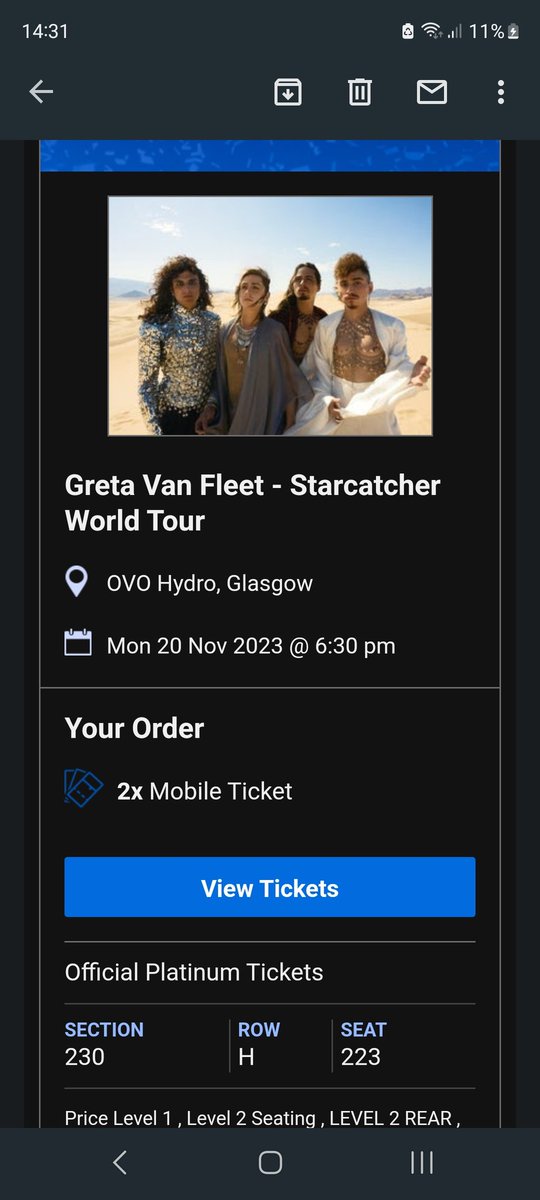 Roll on November!!

#gretavanfleet 
#gvf 
#Glasgow