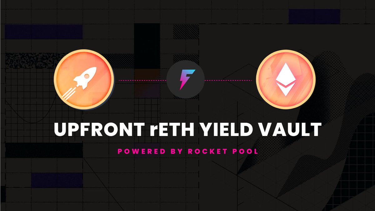Flashstake's tweet photo. It's official. We have a date.

On May 12th, Flashstake is launching an instant upfront yield vault for $rETH holders.

Claim your future Rocket Pool rewards, instantly and upfront.

Powered by @Rocket_Pool 🤝  @Flashstake

Everything you need to know ↓ https://t.co/NBbpqdmee4