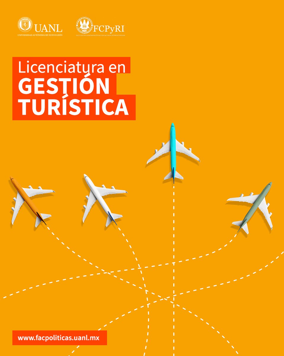 Esta licenciatura busca consolidar la actividad turística de nuestro país como una de las ramas más importantes para la economía. Te permitirá diseñar estrategias innovadoras para generar cambios positivos en las comunidades o sociedades turísticas. facpoliticas.uanl.mx/lgtur/