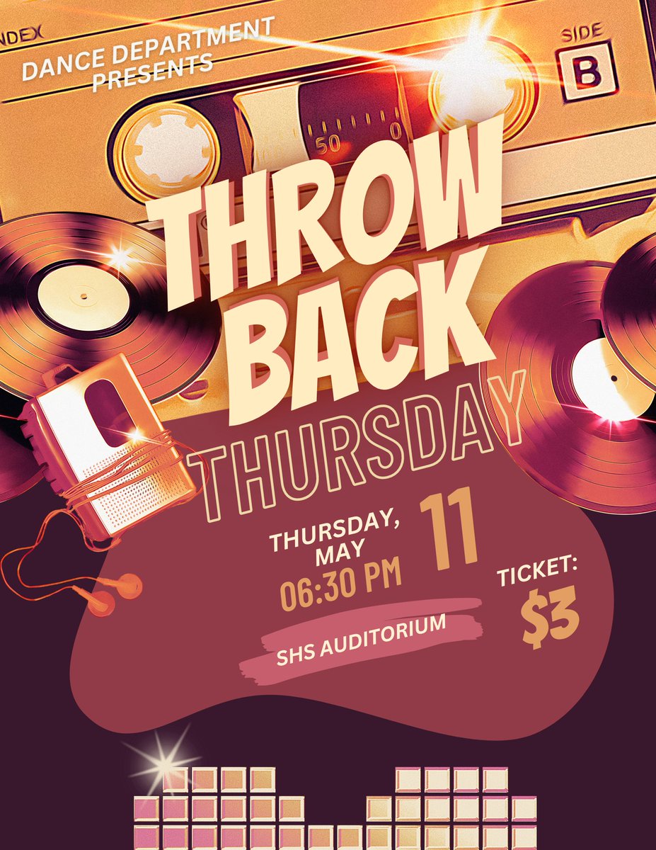 scarboroughHTX's tweet photo. Step back in time with us! SHS Dance Classes present: 'Throwback Thursday' bringing back all the grooves from the past 🎶💃🏻 Don't miss out on the nostalgia! #ThrowbackDance https://t.co/UjeYddMsS8